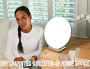 Barbara Becker und ihre besten Tipps für entspanntes Arbeiten im Home-Office (©Foto: Beurer)